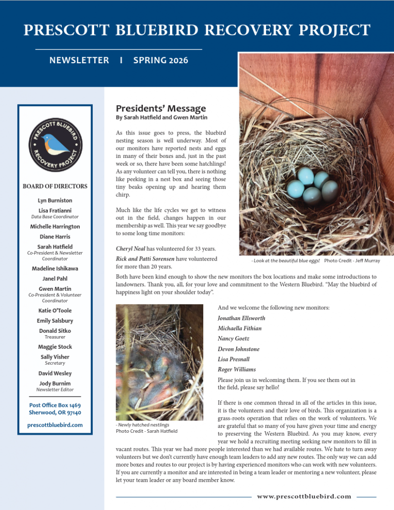 PBRP Newsletter spring 2026